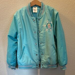 Disney Kids Puffer Jacket - Light Blue Size 7/8